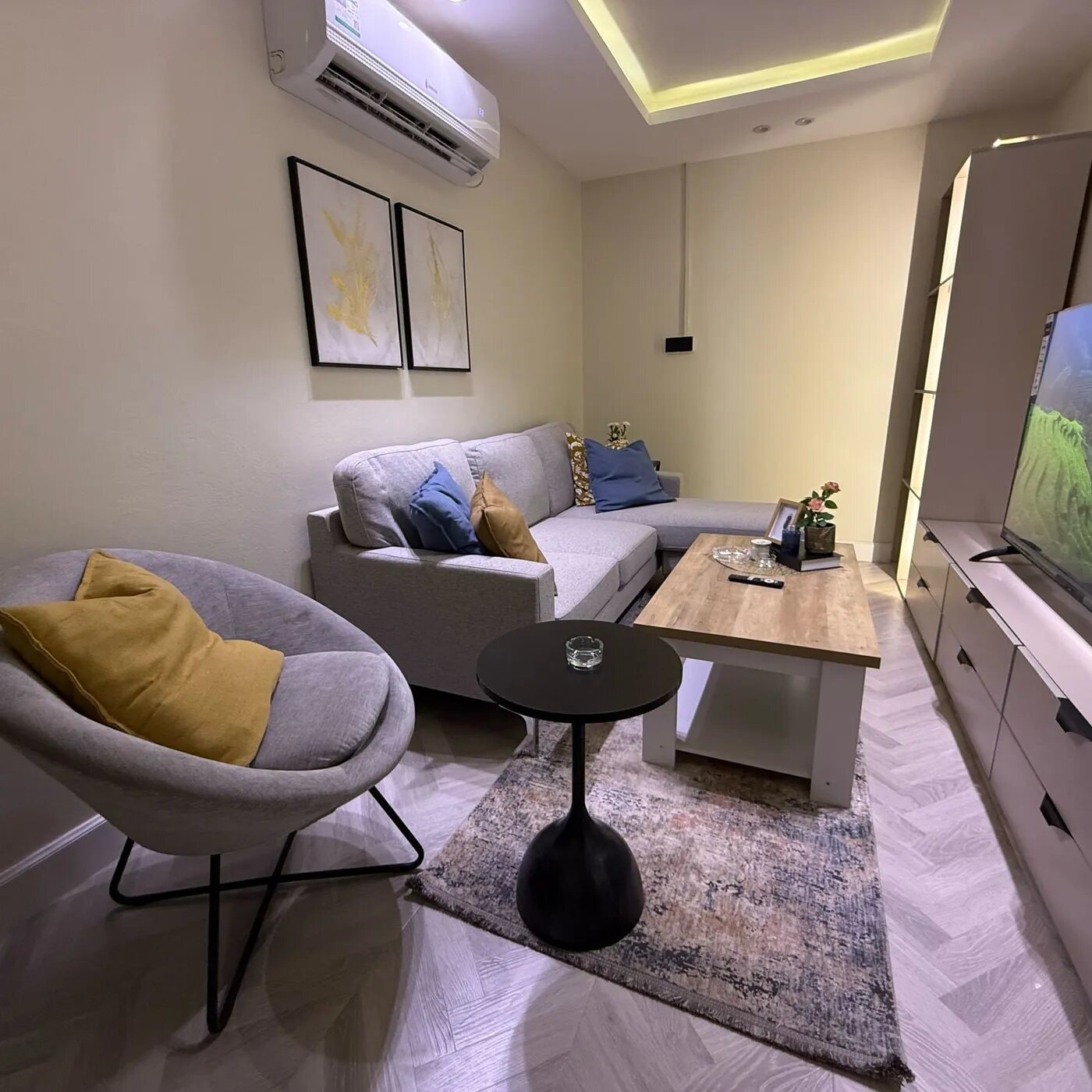 شقة بغرفة نوم وصالة بدخول ذكي 8