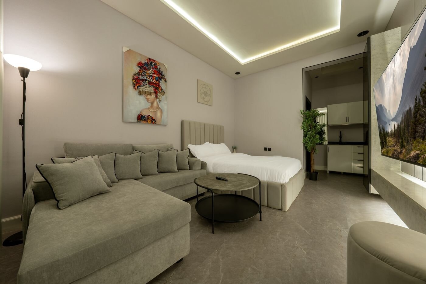 استديو هادئ بسرير ماستر دخول ذكي 7