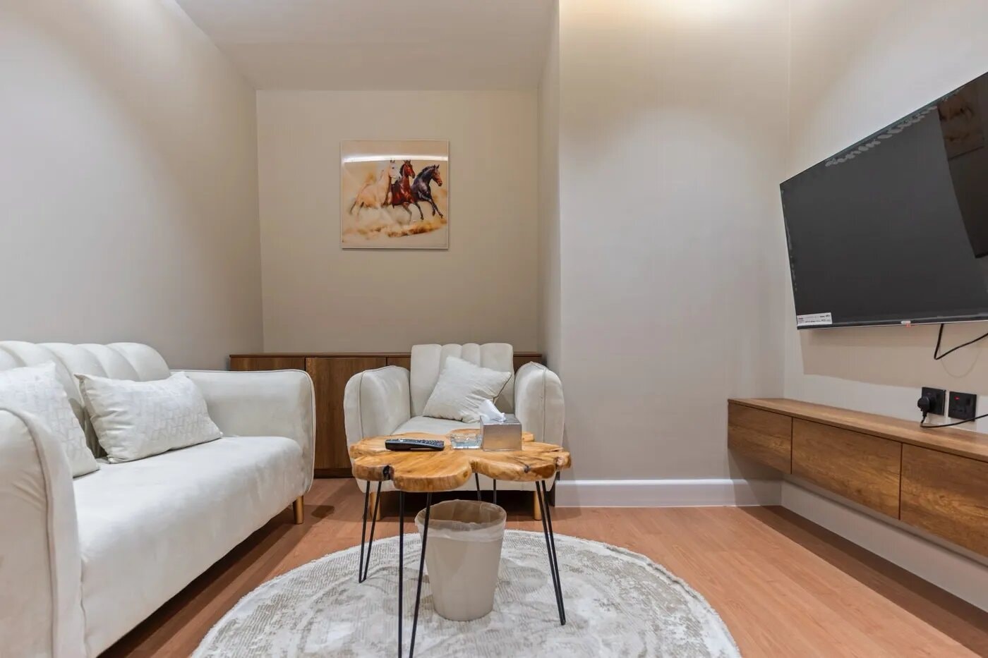 شقة بغرفة نوم ومعيشة 4