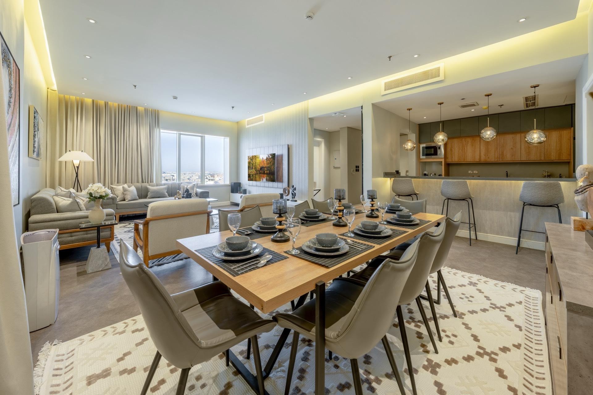 شقه بتصميم مودرن ببرج سكني فاخر 10