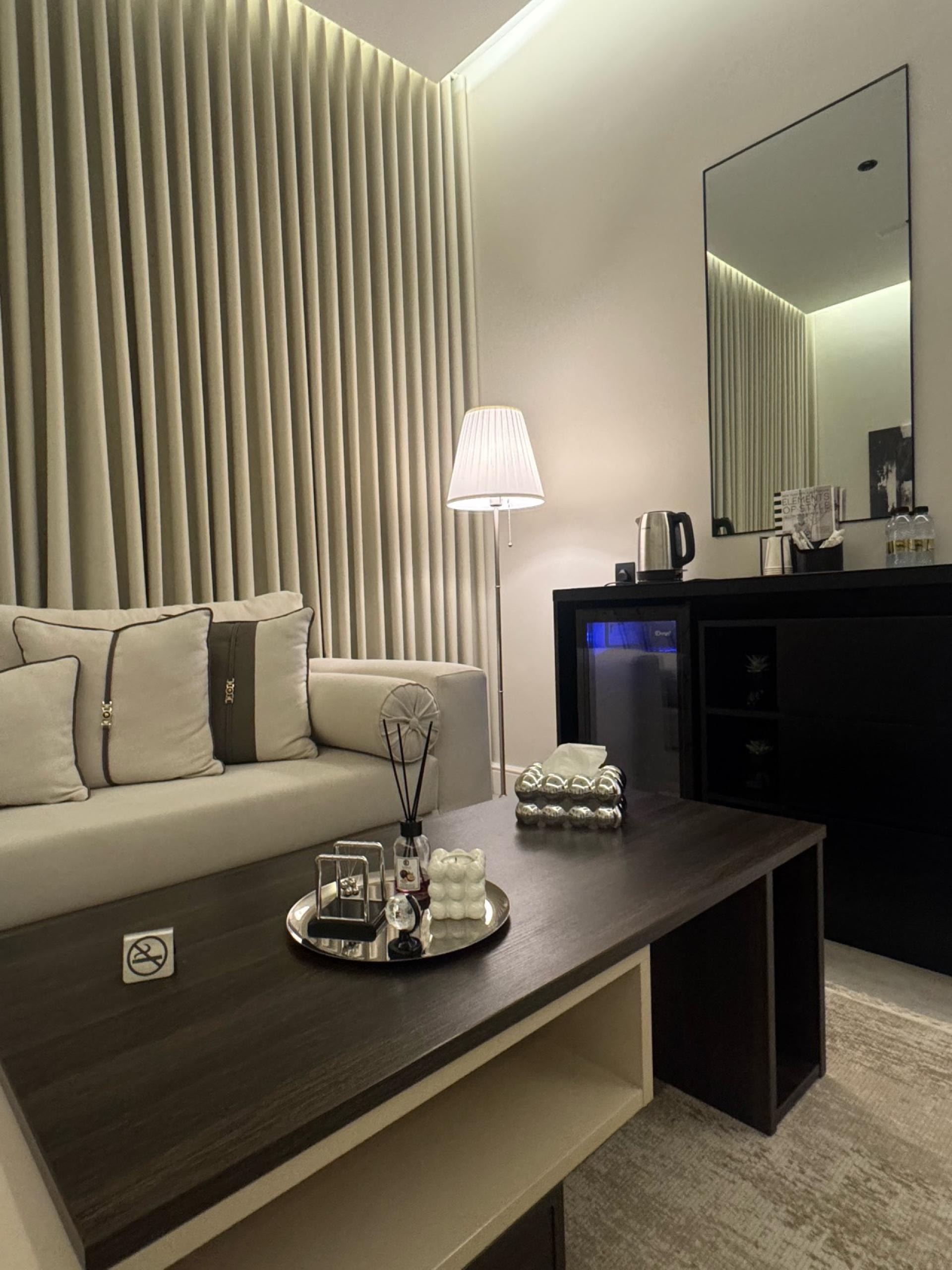 شقة فندقية بغرفة نوم وصالة دخول ذاتي 5