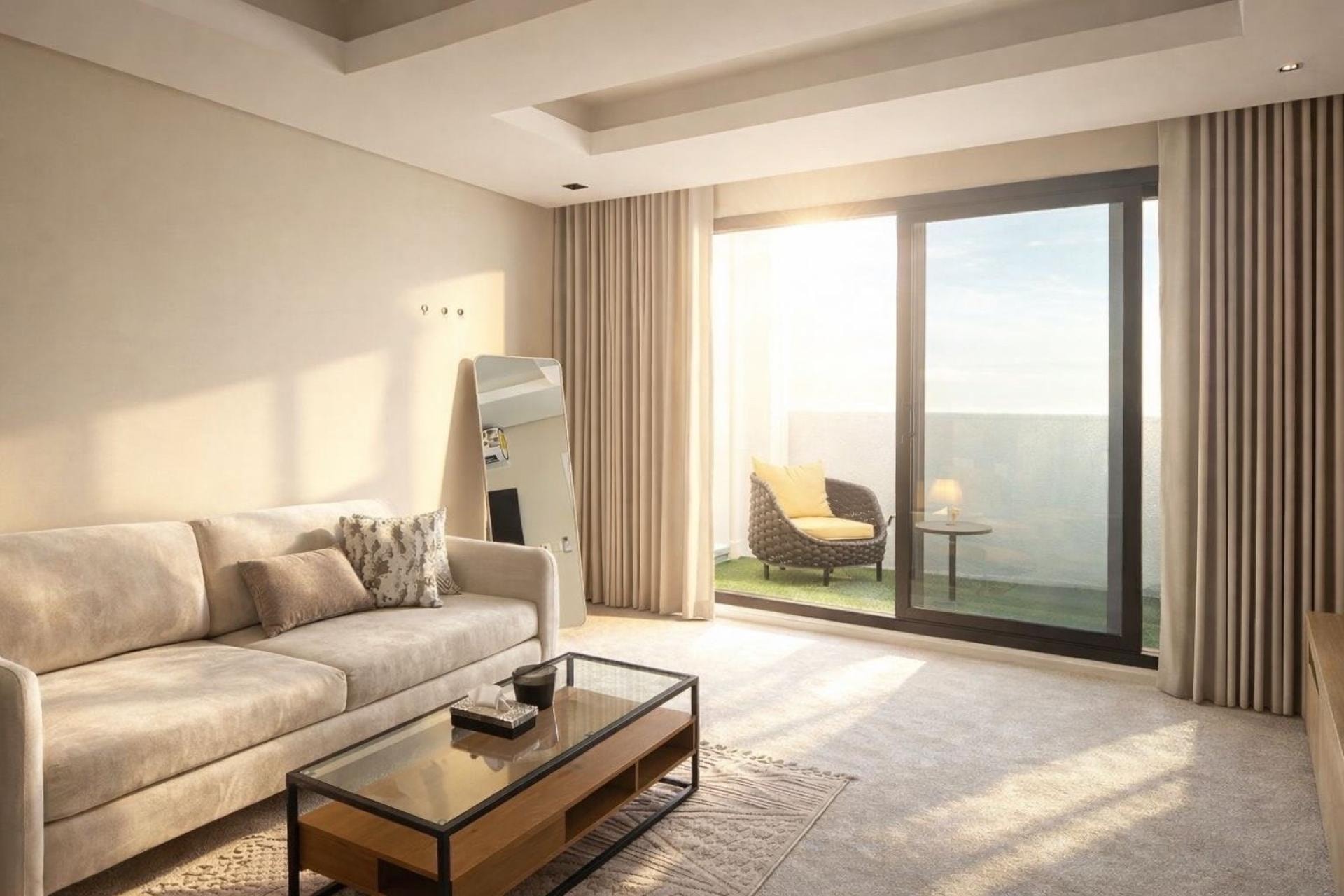 شقة بجلسة خارجية 8