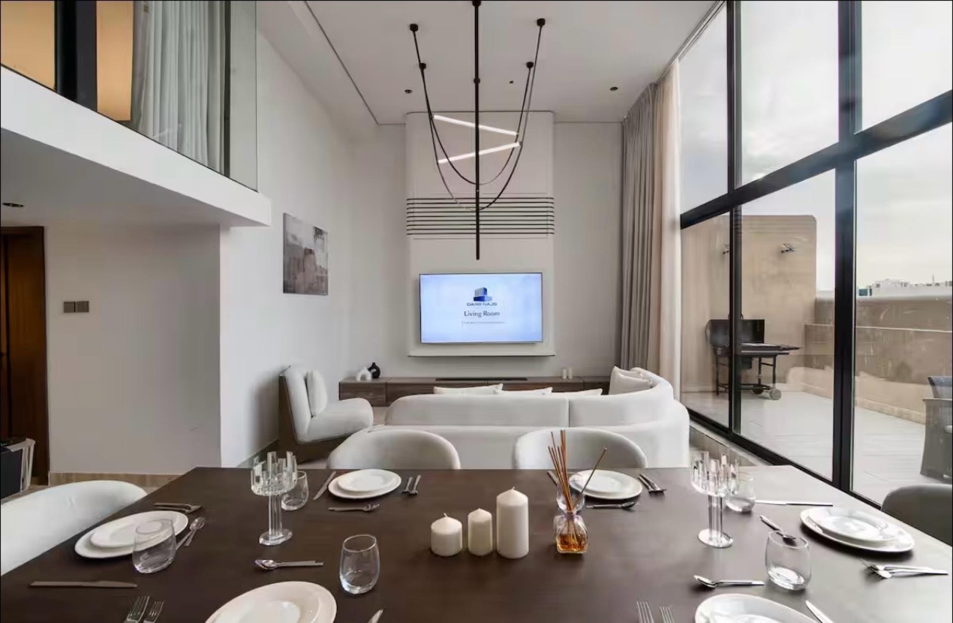 بنتهاوس فاخر بدورين سينما وبلياردو وجلسة 6