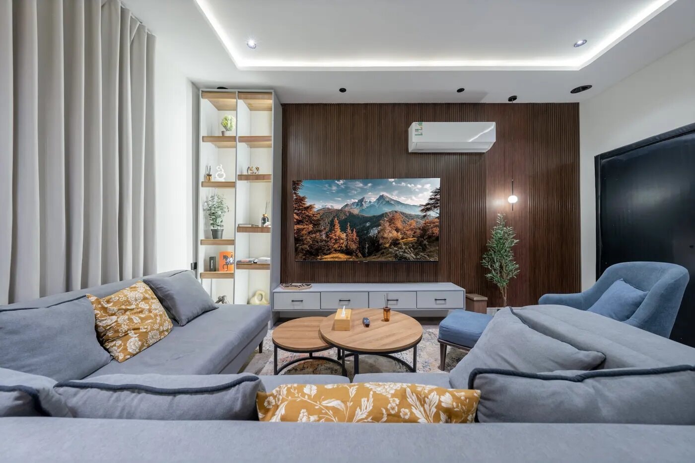 شقة بصالة وغرفة نوم دخول ذاتي 1