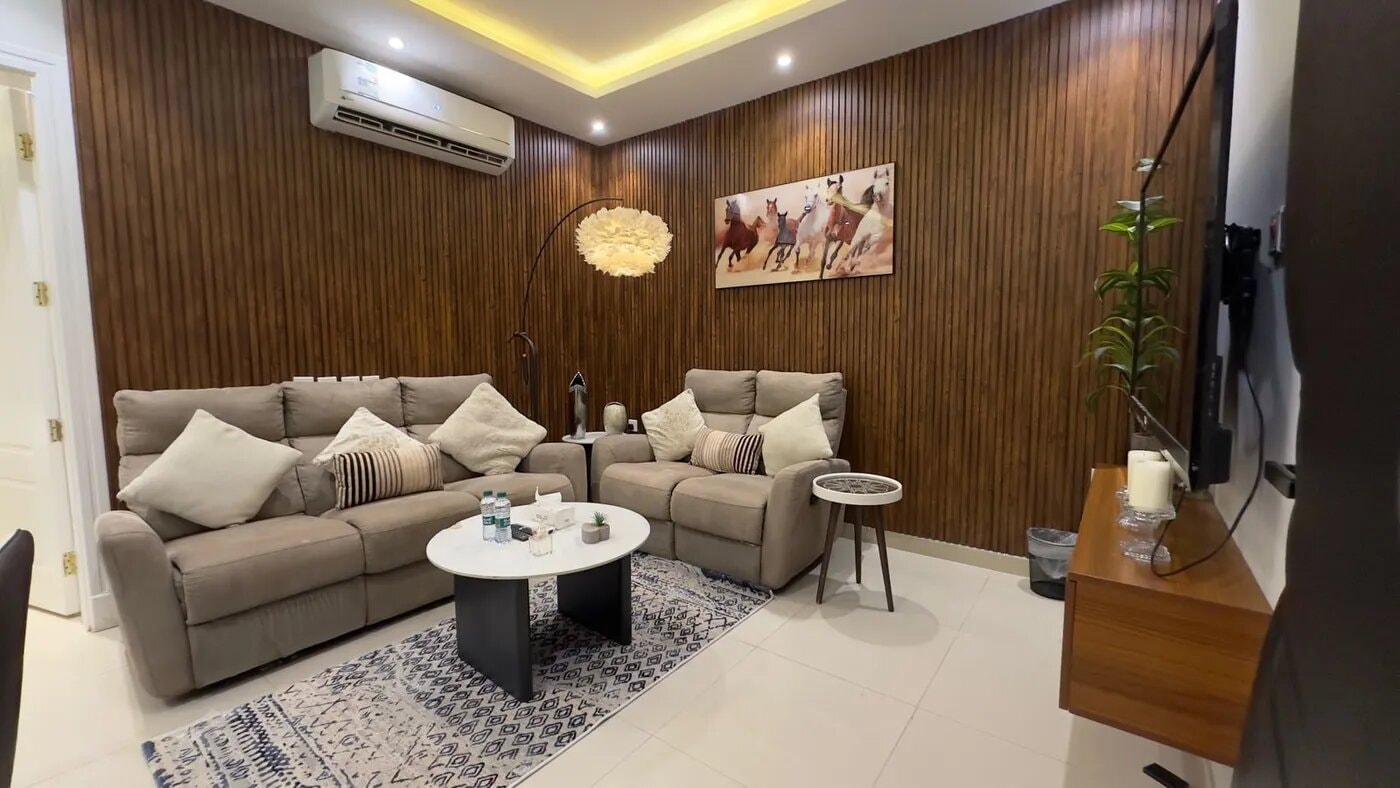 شقة بغرفة نوم ومعيشة 1