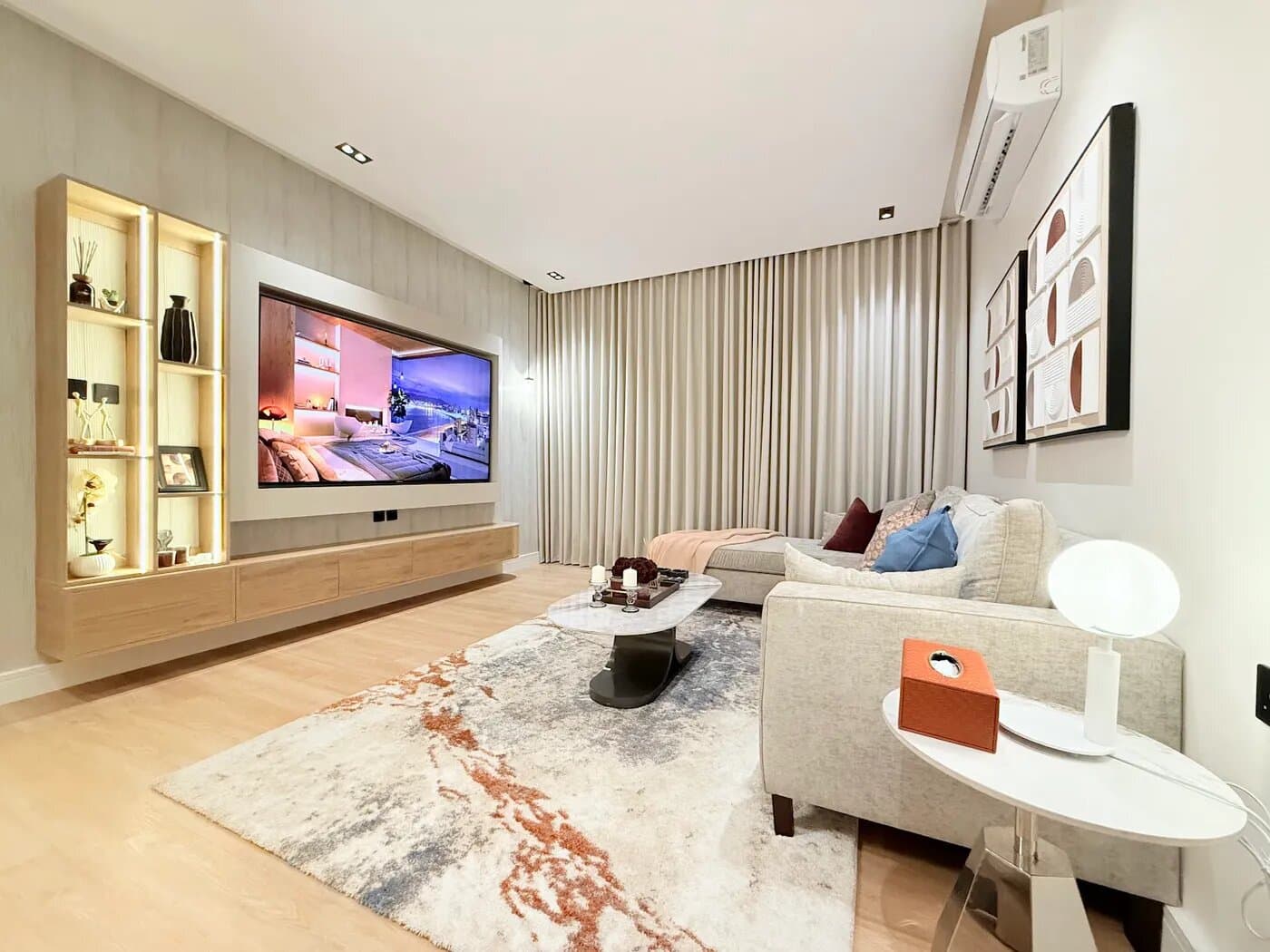 شقة بغرفة نوم وصاله وبلكونه 14