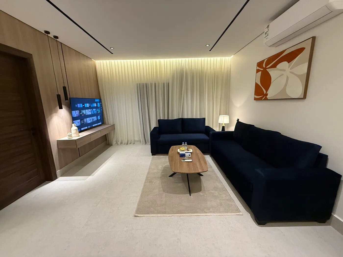 شقة بغرفة معيشة 4