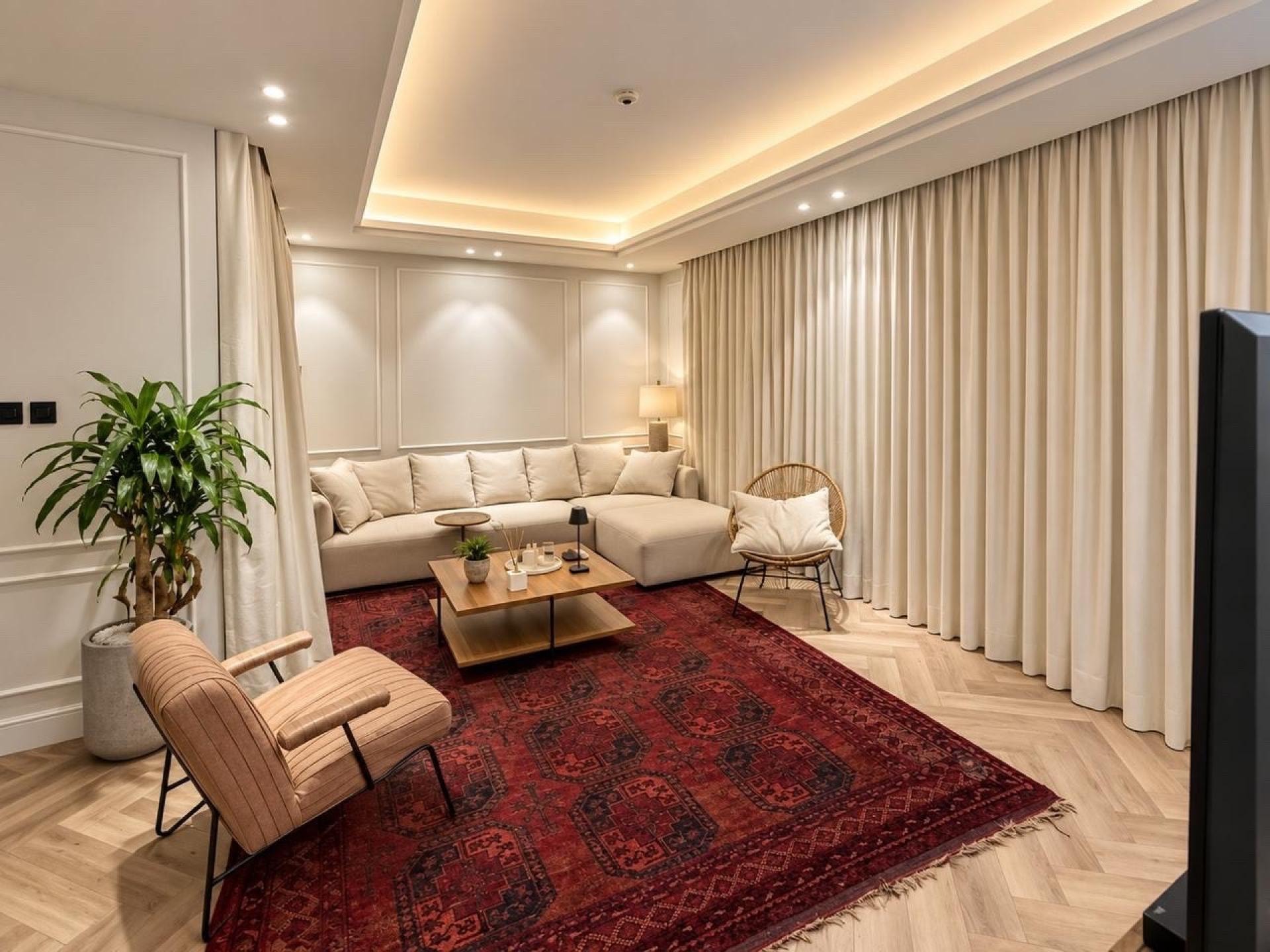 شقة بجلسة خارجية حي الندى, حي الندى, Riyadh 4