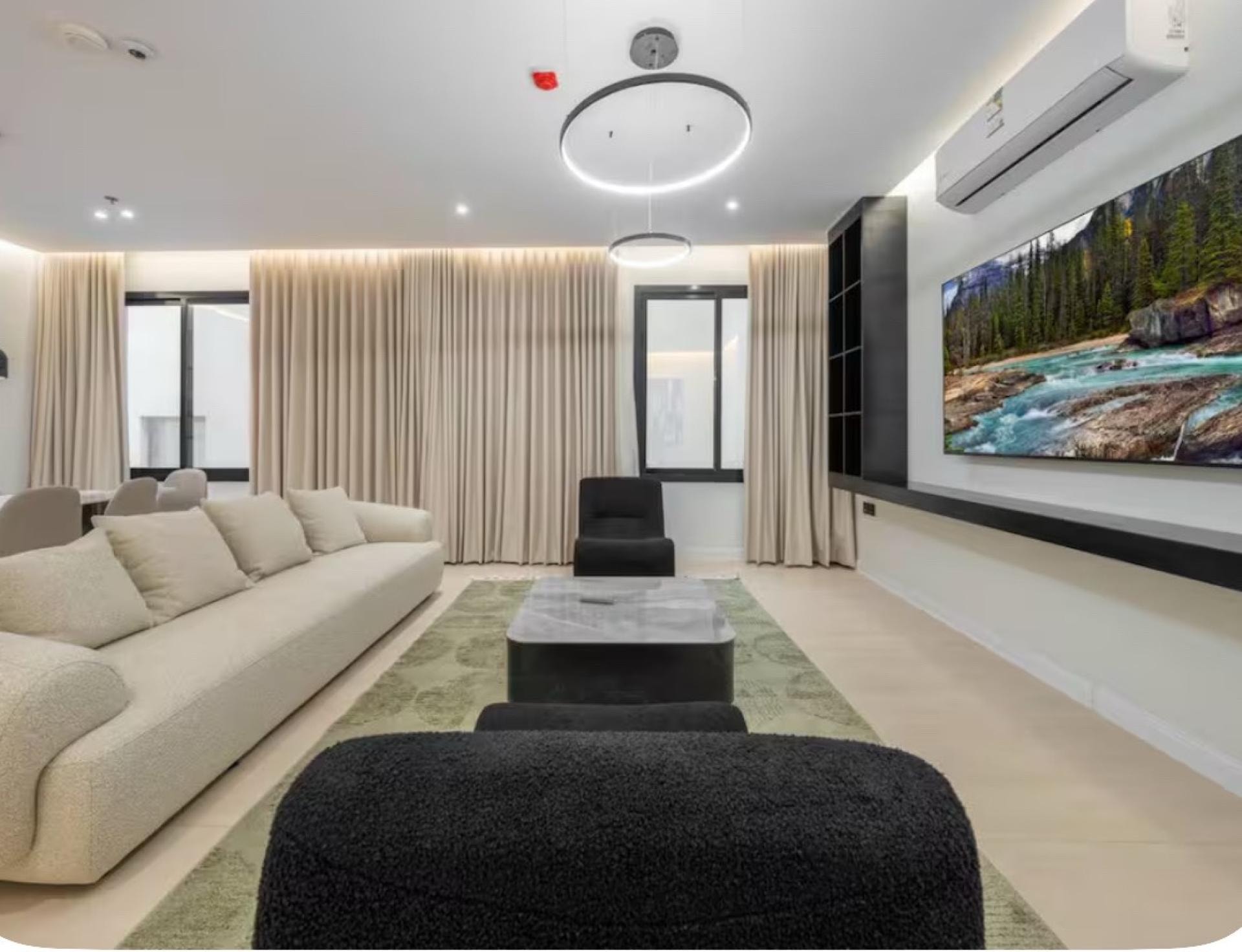 3 Bedroom Living Room Alajlan Rivera, حي الملقا, Riyadh 7